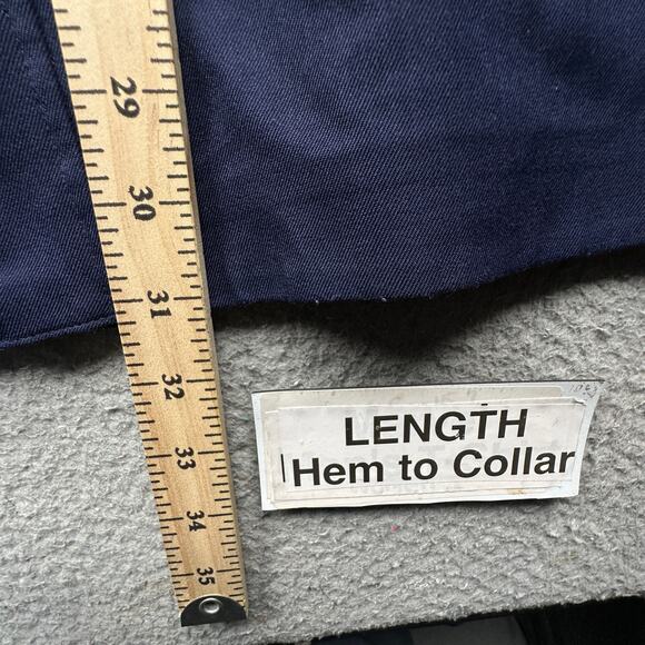 Under Armour Storm Penn State Parka Raincoat Jacket Men Large UW7233 Blue Hooded - Picture 3 of 16